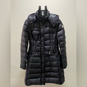 Moncler Hermine Giubbotto down Jacket- Navy